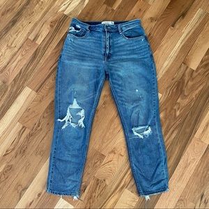 Abercrombie High Rise Mom Jean